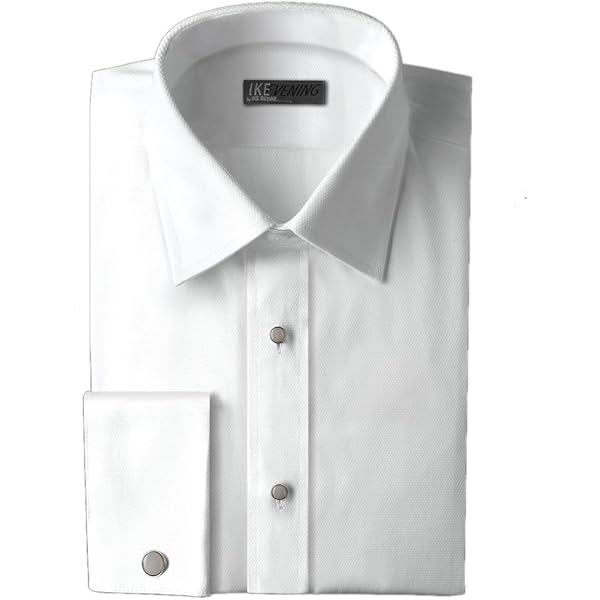 Amazon.com: IKE Behar Cotton Twill Diagonal Point Collar